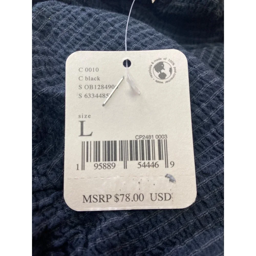 Free People Women’s Cutout V Neck Mini Dress Size L Black New - Picture 3 of 3